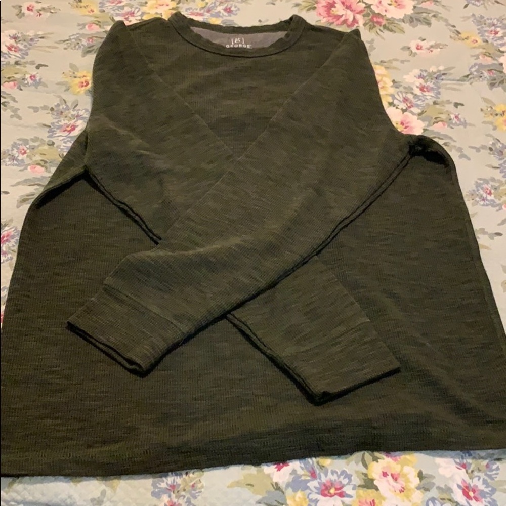Men’s Long Sleeve Green Thermal